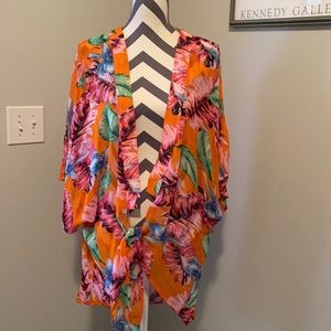 Stunning swim cover up one size fits all wrap